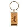 Bambley Bamboo And Metal Keyring