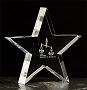Small optical crystal star Small optical crystal star