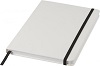 Spectrum A5 white notebook with coloured strap