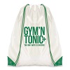 White Coloured Trim Pegasus Drawstring Bag